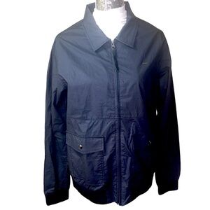 NEW Obey Propaganda Mens Large Lightweight Cotton Jacket Black Utility Pockets